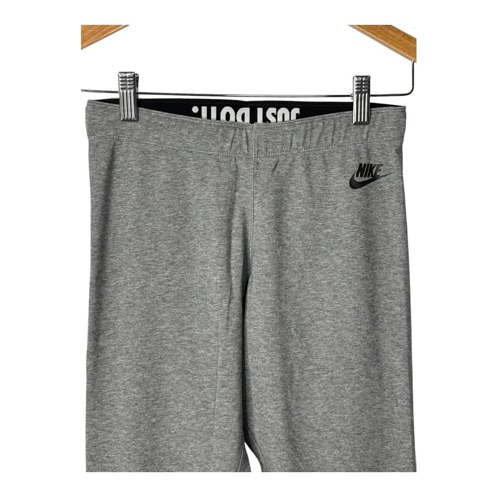 Nike Leg-A-See Legacy Just Do It Dry-Fit Leggings Gray Active Women Size Small - Picture 3 of 9